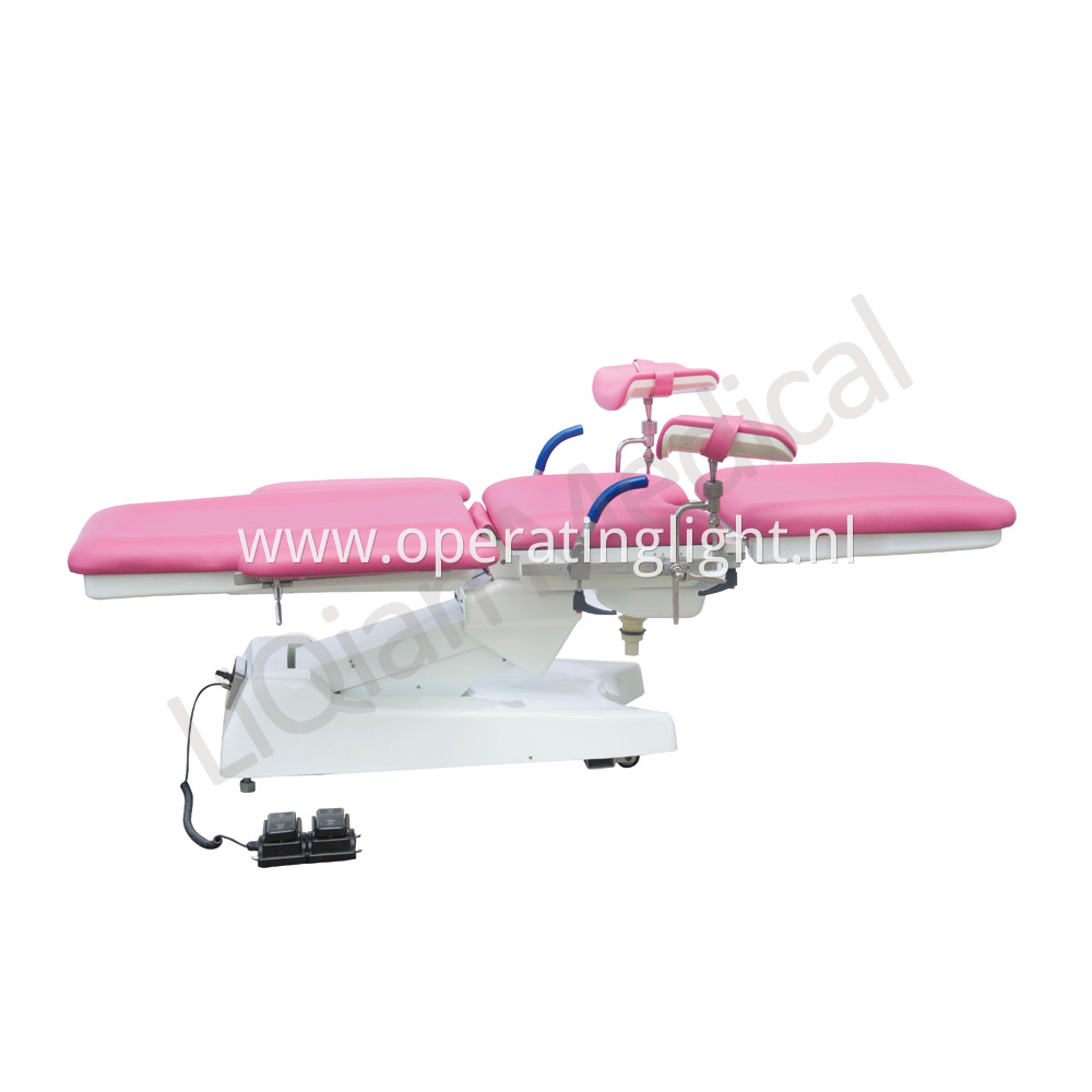 Hospital gynecological delivery bed